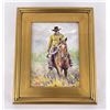 Image 1 : Jay Jung Oil On Canvas Cowboy Painting