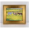 Image 1 : Sean Wu Oil on Canvas Horse Painting