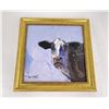 Image 1 : Jose Trujillo Oil Painting Cow Portrait