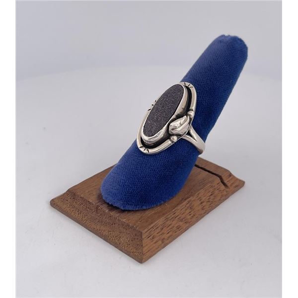 Taxco Mexico Druzy Sterling Silver Ring