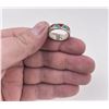 Image 3 : Zuni Chip Inlaid Sterling Silver Ring
