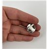 Image 2 : Navajo Concho Button Sterling Silver Ring