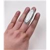 Image 3 : Zuni Sterling White Buffalo Turquoise Ring
