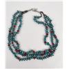 Image 3 : Southwest Coral Turquoise Howlite Necklace