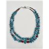 Image 2 : Southwest Turquoise Howlite Necklace