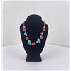 Image 1 : Southwest Turquoise Howlite Coral Necklace
