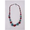 Image 2 : Southwest Turquoise Howlite Coral Necklace