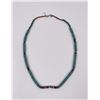 Image 3 : Southwest Turquoise Howlite Heishi Necklace