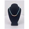 Image 1 : Southwest Turquoise Howlite Heishi Necklace