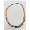 Image 3 : Southwest Turquoise Howlite Heishi Necklace