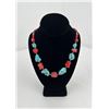 Image 1 : Southwest Turquoise Howlite Coral Necklace