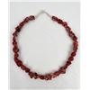 Image 2 : Large Chunky Red Howlite Nugget Necklace