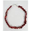 Image 3 : Large Chunky Red Howlite Nugget Necklace
