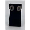 Image 1 : Navajo Sterling Silver Onyx Earrings