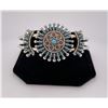Image 1 : Zuni Petit Point Turquoise Sterling Bracelet