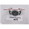 Image 5 : Zuni Petit Point Turquoise Sterling Bracelet