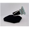 Image 2 : Navajo Petit Point Turquoise Sterling Bracelet