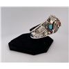 Image 2 : Jerry Thompson Navajo Sterling Bear Claw Bracelet