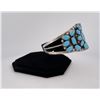 Image 2 : Zuni Sterling Petit Point Turquoise Bracelet