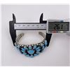 Image 4 : Zuni Sterling Petit Point Turquoise Bracelet