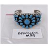 Image 5 : Zuni Sterling Petit Point Turquoise Bracelet