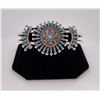 Image 1 : Zuni Petit Point Turquoise Sterling Bracelet
