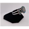 Image 2 : Zuni Petit Point Turquoise Sterling Bracelet