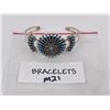 Image 5 : Zuni Petit Point Turquoise Sterling Bracelet