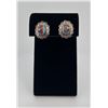 Image 1 : Zuni Inlaid Sterling Silver Earrings