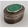 Image 1 : Malachite Sterling Silver Pill Box