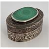 Image 2 : Malachite Sterling Silver Pill Box