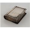 Image 1 : Antique Sterling Silver Book Snuff Pill Box
