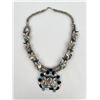 Image 2 : Zuni Sterling Silver Owl Squash Blossom Necklace