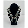 Image 1 : Gorgeous Navajo Sterling Turquoise Squash Blossom