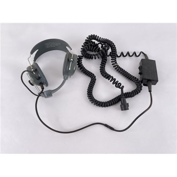 US Army Headset Microphone Chest Control Panel