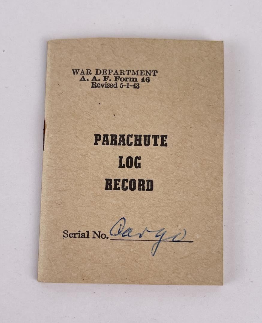 WW2 Parachute Log Record Book