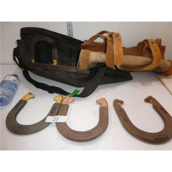 Horseshoes game  with carrying bag