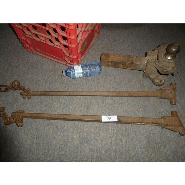 2" 5000lb ball hitch with sway bars