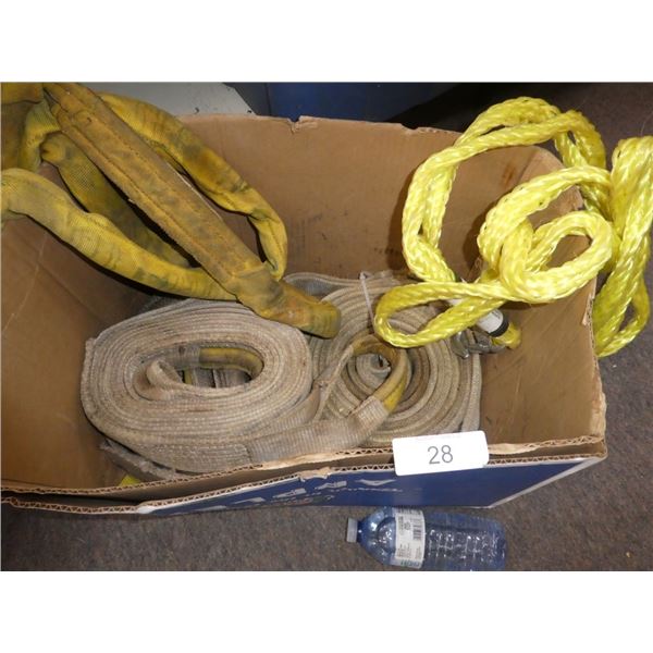Heavy duty safety straps & tow rope