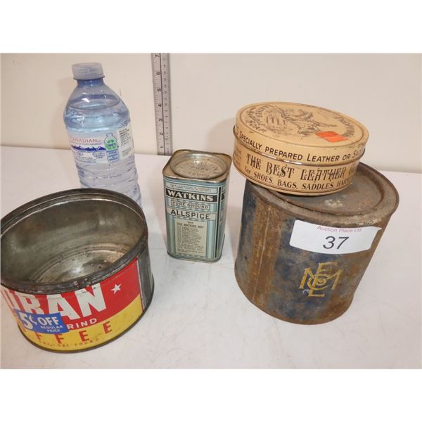 Vintage cans