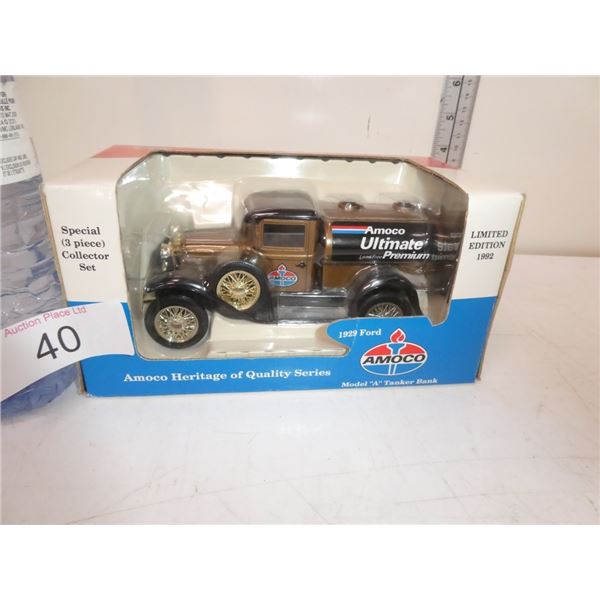Amoco 1929 Ford model A tanker bank model truck