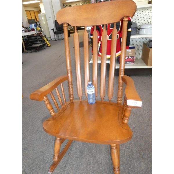 wooden rocking chair made in canada