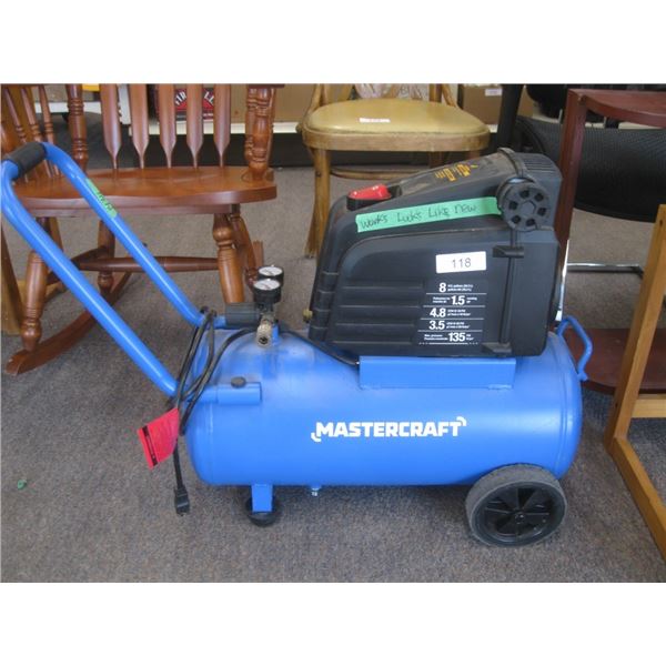 Mastercraft air compressor 8 gallons