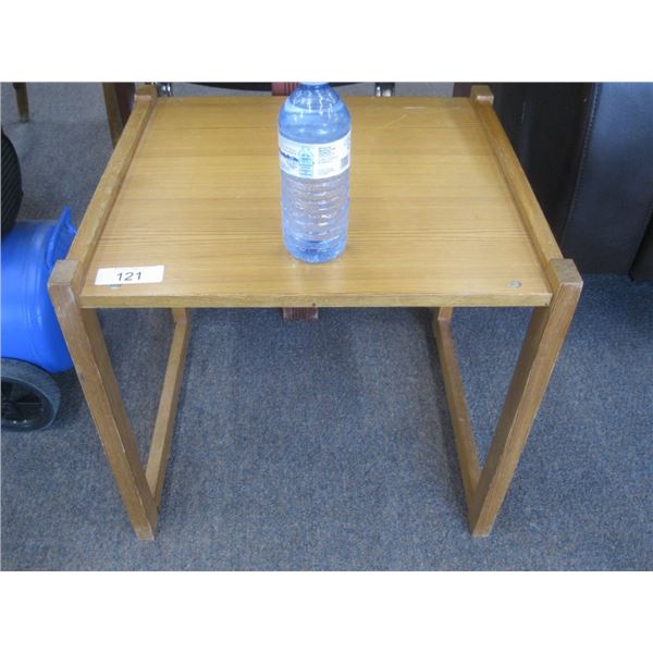wooden side table