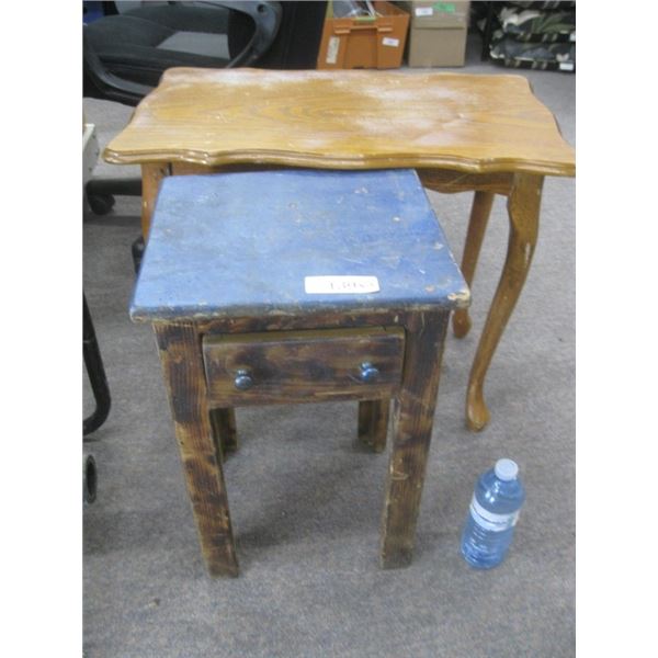 wooden side tables
