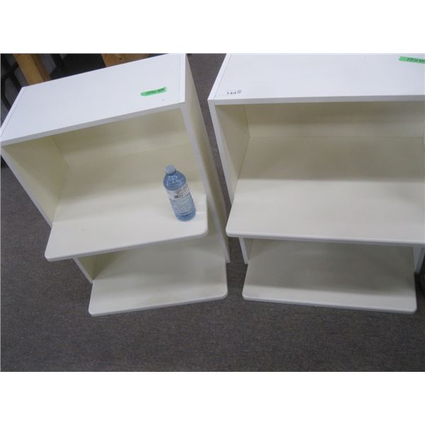two wooden shelves 12" x 24" x 28''
