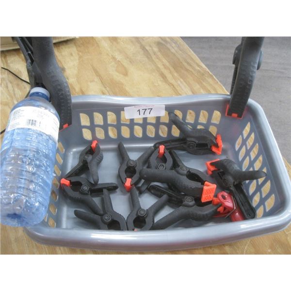 plastic clamps & basket