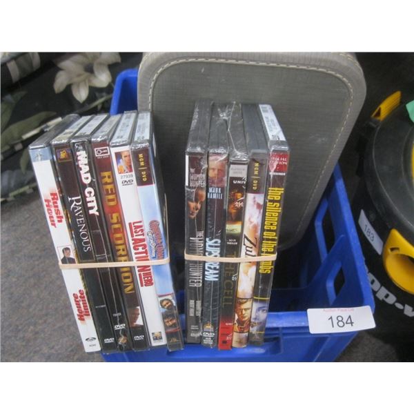 Movie DVDs / vintgae suit case etc