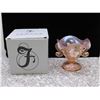 Image 1 : 2002 Fenton Handpainted Glass Candy Dish Signed in Original Box 2002 Artist Signed
