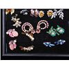 Image 2 : 41 Pcs Assorted Rhinestone, Brooches, Earrings, Some Sterling Jewelry